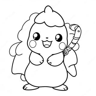 Vidam Pikachu Karacsonyi Fenyekkel Szinezooldal 100141-38793