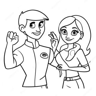 Kim Lehetseges Ron Stoppable Lal Szinezolap 100244-38876