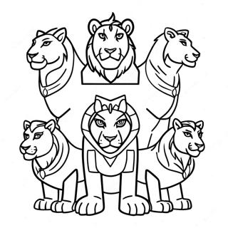 Voltron Oroszlanok Szinezolap 100372 38980