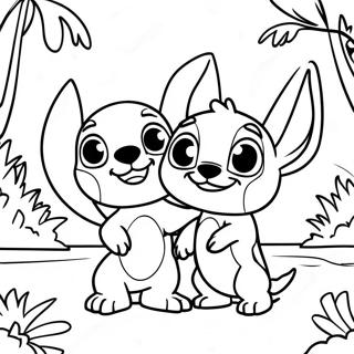 Lilo Es Stitch Tropusi Paradicsomban Szinezo 1007-409