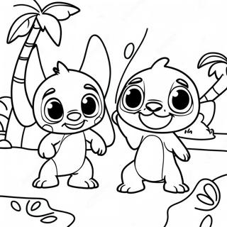 Lilo Es Stitch Tropusi Paradicsomban Szinezo 1007-412