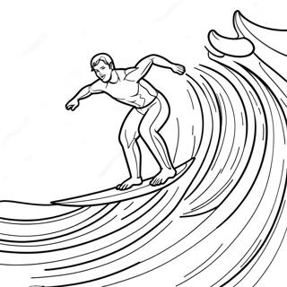 Szorfos Hullamon Szorfdeszkaval Szinezolap 100933 39418