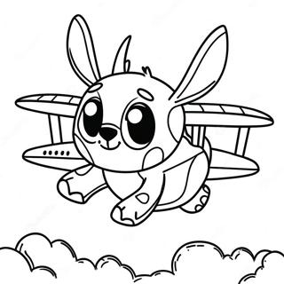 Kalandvagyo Stitch Repulogepen Szinezo 1009-1298