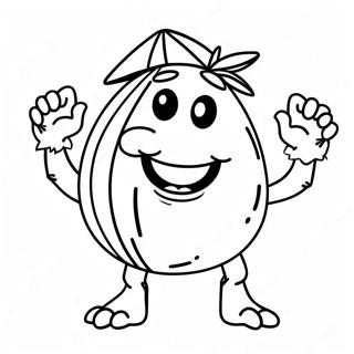 Vicces Kokusz Karakter Szinezolap 101628-40065