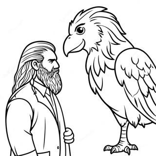 Hagrid Es Buckbeak Szinezolap 101707-40132