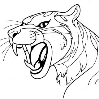 Fierce Panther Roaring Szinezolap 101783-40192