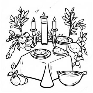Tu Bishvat Seder Asztal Szinezo Oldal 101910 40287