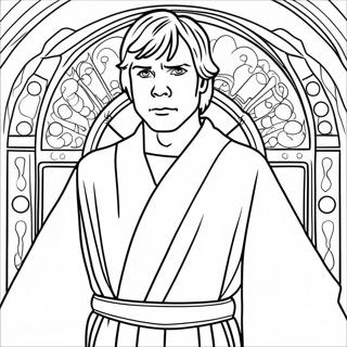 Luke Skywalker Jedi Kontosben Szinezolap 102192-40497