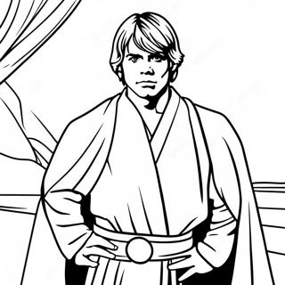 Luke Skywalker Jedi Kontosben Szinezolap 102192-40498