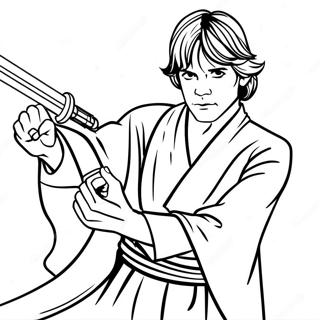 Luke Skywalker Jedi Kontosben Szinezolap 102192-40500