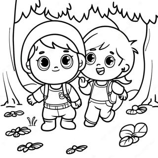 Kalandvagyo Kicsik Az Erdoben Szinezolap 102298-40591