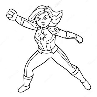 Captain Marvel Akcio Poz Szinezolap 102529-40763