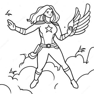 Captain Marvel Ganszaval Szinezolap 102530 40766