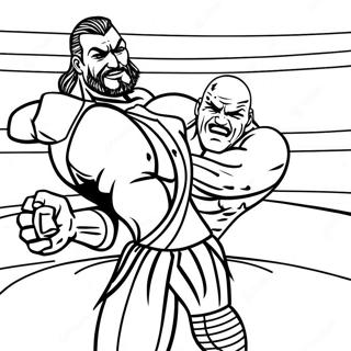 Intenziv Wwe Bajnoki Merkozes Szinezolap 102556-40785