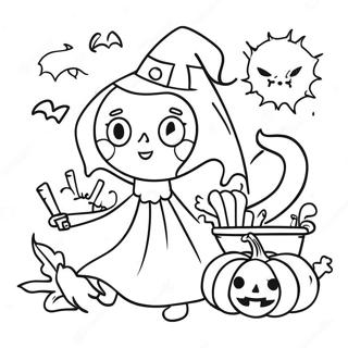 Remiszto Regi Halloween Jelenet Szinezo 103428-41459