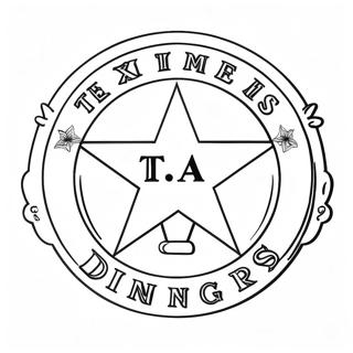 Texas Rangers Logo Szinezooldal 103683-41654