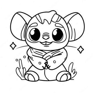 Stitch Es Baby Yoda Szinezolap 103787-41734