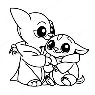 Stitch Es Baby Yoda Szinezolap 103787-41735