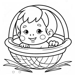 Baba Mozes A Kosarban Szinezolap 104559-42339