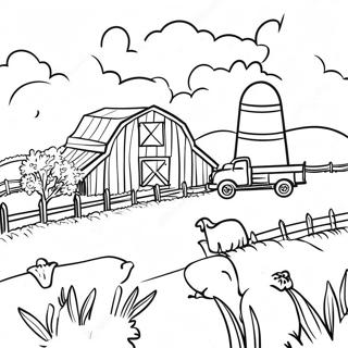 Ffa Farm Jelenet Szinezolap 104588-42371