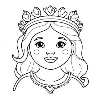 Aranyos Virag Lany Koronaval Szinezolap 104844-42568