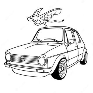 Sportos Volkswagen Golf Szinezolap 104896-42605