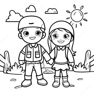 Kalandvagyo Fiu Es Lany Szinezooldal 105227 42871