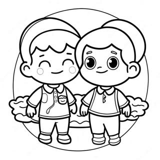 Kreativ Fiu Es Lany Szinezooldal 105230 42884