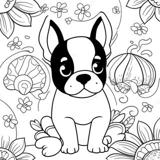 Cuki Boston Terrier Kolyok Szinezolap 105639 43193