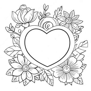 Romantikus Valentin Napi Viragok Szinezo 105664-43211