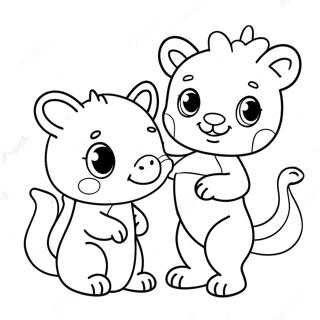 Cuki Valentin Napi Allatok Szinezo 105665-43213