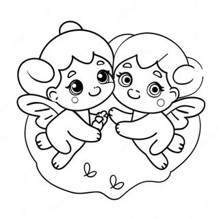 Kulonc Valentin Napi Cupidok Szinezooldala 105666-43218