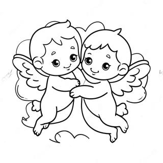 Kulonc Valentin Napi Cupidok Szinezooldala 105666-43220