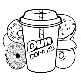 Szines Dunkin Donuts Bogre Szinezolap 105742-43272