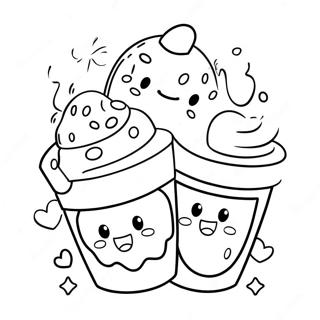 Cuki Dunkin Donuts Karakterek Szinezolap 105745-43282
