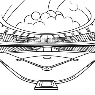 Baseball Palya Jatekosokkal Szinezolap 10604-2099