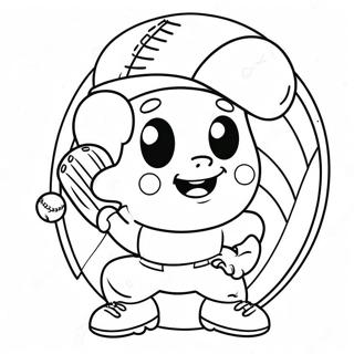 Cuki Rajzfilm Baseball Szinezolap 10605-1301