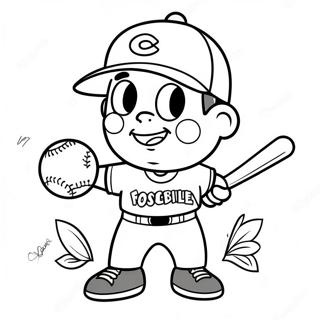 Cuki Rajzfilm Baseball Szinezolap 10605-1303