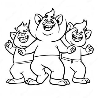 Floyd Troll Tancol Baratokkal Szinezolap 106338 43738