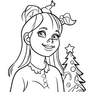 Cindy Lou Who Karacsonyfaval Szinezo Oldal 106440 43815