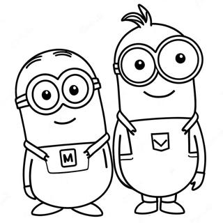 Kalandos Minionok Szinezolap Színezők