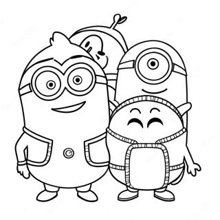Minionok Gruval Szinezolap Színezők