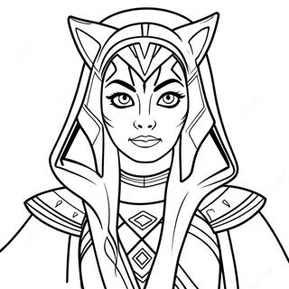 Ahsoka Tano Jedi Kontosben Szinezolap 107257 44464