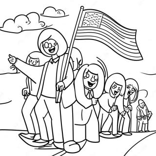 Szines Valasztasi Nap Felvonulas Szinezooldal 107949-45002