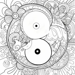 Bonyolult Yin Yang Minta Szinezolap 108361-45315