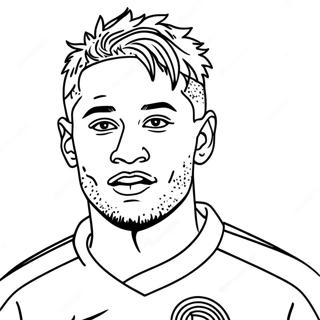 Neymar Psg Szinezolap 108436-45371