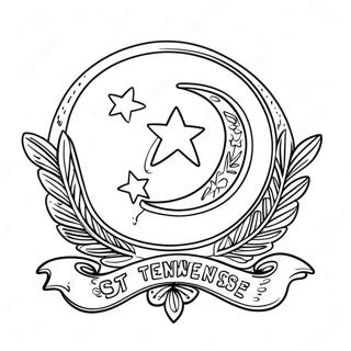 Tennessee Allami Zaszlo Szinezolap 108590-45491