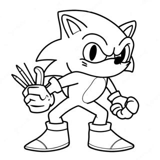 Sonic A Farkasember Szinezo Oldal 109081-45872