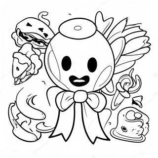 Szorakoztato Piros Szalag Het Tevekenysegek Szinezolap 109239-46064