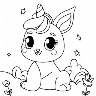 Cuki Nyuszi Egyszarvu Csillogassal Szinezolap 109443 46222